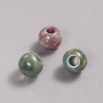 Намистина Пандора натуральний камінь Яшма різнобарвна 16х14мм + -, діаметр отв-я-5,5мм + -
