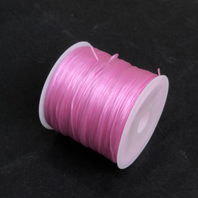 Фурнітура гумка для рукоділля бобіна Рожевий, довжина 30м +