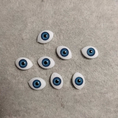 Фурнітура "Живі очі" пара колір синій зіниця 16х12мм фас.50пар.