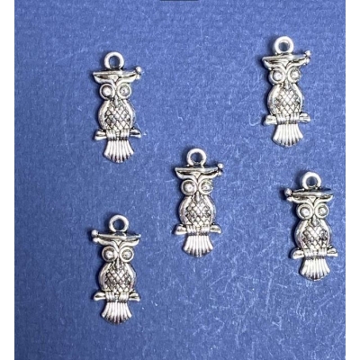 Фурнітура Підвіска Сова на гілці 2 см, фас. 20гр. + -12шт