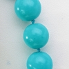 Намисто блакитна Бірюза кулька 16мм, довжина 48см