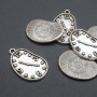 Pendant Finding "Watch" diameter 17×28 mm ± packaged 20 g 6 pcs. (+ -)