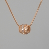 Xuping Chain with Pendant with White Rhinestones and Crystals, diameter 8.5×9mm ±, length 39–45cm ±, thickness 1mm ±