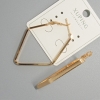 Xuping Hoop Earrings, 3 mm thickness, 34x51 mm diameter, 18K gold plated