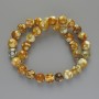 Yellow Agate Beads smooth round 10mm diameter, 37cm length on thread