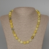 Yellow Turquoise Beads smooth round 10mm diameter, length 50cm