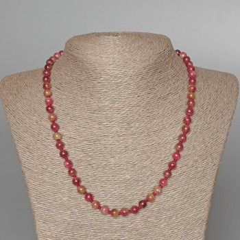 Multicolor Tourmaline Beads Faceted Round Bead, 6.5mm diameter, length 49cm