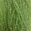 Czech Crystal Salad Beads with Faceted Rondelle with Petrol Coating, 6x5mm, ~42mm Length on Thread
