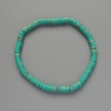 Variscite Turquoise Bracelet (Pressed) Disc Beads, 4.5×2.5 mm, diameter, 18 cm length, stretch base
