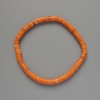 Variscite Bracelet Orange (pressed) bead, diameter 4.5×2.5 mm ±, length 18 cm ± (stretch)