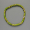 Variscite Bracelet, Green (Pressed) Bead, 4.5x2.5 mm, diameter 4.5x2.5 mm, stretch 18 cm