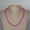 Amethyst Bead Necklace (individual) faceted rondelle, diameter 6x4mm, length 49cm