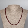 Tourmaline Rubyelite Necklace, natural faceted cube gemstone, diameter 5mm±, length 50cm ±