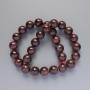 Garnet Beads Natural Stone Smooth Sphere d 13-13.5mm, length 39cm + on thread