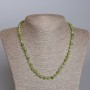Jadeite Necklace, Canadian Natural Jadeite, Faceted Bead, 6mm diameter ±, Length 48cm ±