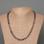 Iolite Necklace with Faceted Cubes, 6mm Diameter, 48cm Length