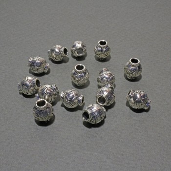Bead Insertion Findings, 8×9 mm ±, inner diameter ~3 mm, packaging 14 pcs ±, 20 g