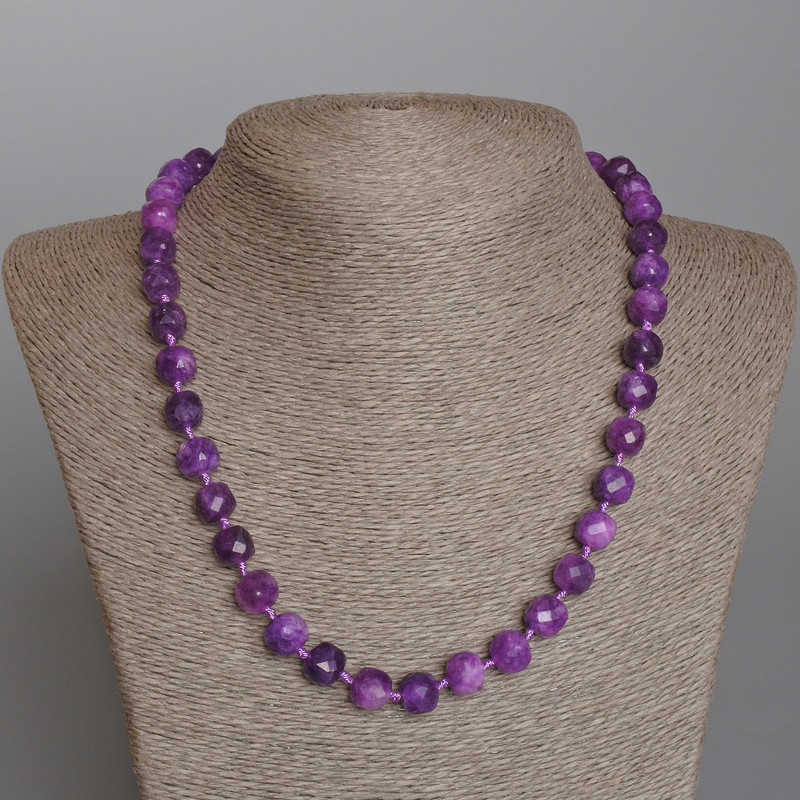 Sugilite Beads Natural Stone Garneted Cube, diameter 9mm±, length 50cm±