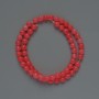Turquoise? Wait: It's Turmalin artificial beads 6mm smooth round, length 37cm on line