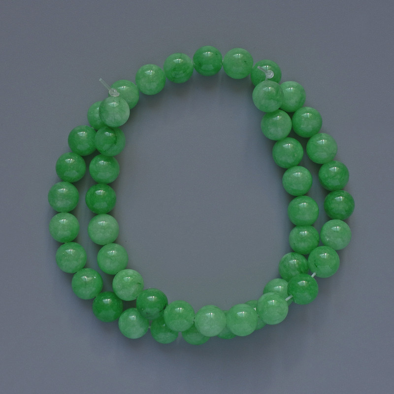 Chrysoprase Beads (per piece) smooth ball, diameter 8.5 mm ±, thread length 38 cm ±