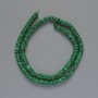 Malachite Beads (un faceted) smooth rondelle, 6x2mm diameter, length 39cm on thread