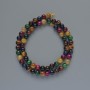 Cat's Eye Beads Assorted 6mm Natural Stone Smooth Round Beads, Length 38cm on Thread