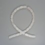 Beads Mountain Crystal natural stone cylinder, diameter 8x14mm, length 39cm on a thread