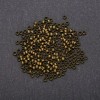 Crimp End Caps, 3 mm diameter, metal color "Bronze" 320 grams