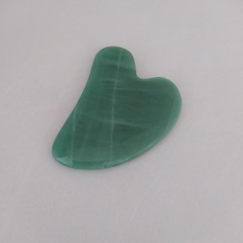 Gua Sha Massage Scraper from Natural Jade 6x8 cm
