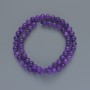 Sugilite Beads (artificial) smooth round ball, diameter 6.5mm±, length 39cm± on a thread