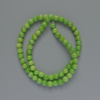 Onyx Beads Smooth Ball 6.5 mm diameter, 40 cm length on thread