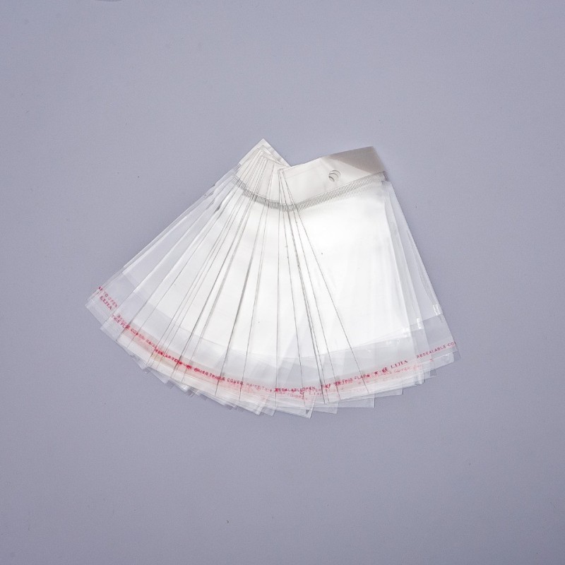 Self-Adhesive Packaging Bag 5.5x14 cm, 100 pcs/pack