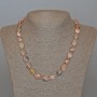 Rhodonite Natural Stone Faceted Beads, 10×13 mm ±, Necklace 48 cm ±