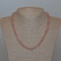Strawberry Quartz Necklace natural gemstone smooth bead, diameter 6.5mm±, length 48cm±