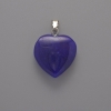 Pendant Heart Apatite, diameter 20×20×6mm±, length 28mm±