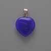 Pendant Heart Apatite, diameter 15x15x6mm+-, length 23mm+-