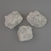 Unprocessed Howlite Pendant, natural stone, diameter 28x21 to 36x25mm, assorted