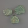 Pendant Amazonite natural stone unprocessed from, diameter 26×20 to 35×29mm± assortment