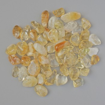 Citrine Tumbled Natural Stone, 18x11mm diameter (+-) packaged 100 g