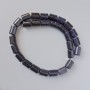 Adventurine Beads Night of Cairo Cylindrical 10x13 mm, 5mm + -, 37 cm length on thread