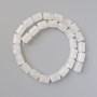 Beads Mountain Crystal natural stone cylindrical, diameter 10×14mm + -, length 38cm + - on fishing line