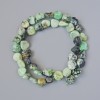 Valite Beads, natural stone teardrop shape, diameter 10mm±, length 40cm± on thread