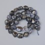 Iolite Beads, natural stone faceted, diameter 11×12mm ±, length 40cm ± on a thread