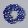 Lapis Lazuli Natural Stone Beads Tumbled, 8x9mm, length 39cm on a thread