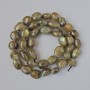 Labadorite Beads, natural stone, faceted, diameter 9×10 mm ±, length 40 cm ± on thread