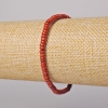 Red Jasper Natural Stone Smooth Rondelle Bracelet, diameter 4x2mm, length 18cm, stretch