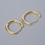 Congos ear hooks for earrings gold color metal 18x19, 5x3mm pair