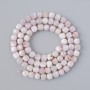 Kunzite Beads natural gemstone, faceted cube diameter 4–5 mm, length 39 cm on thread