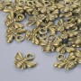 Pendant Findings "Bee", 10x11mm, hole diameter 1.9mm, packaged 33 pcs ±, bronze metal color