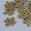 Pendant bail, 17x14mm diameter, hole diameter 1.6mm, packaged 18 pcs ±, bronze metal color